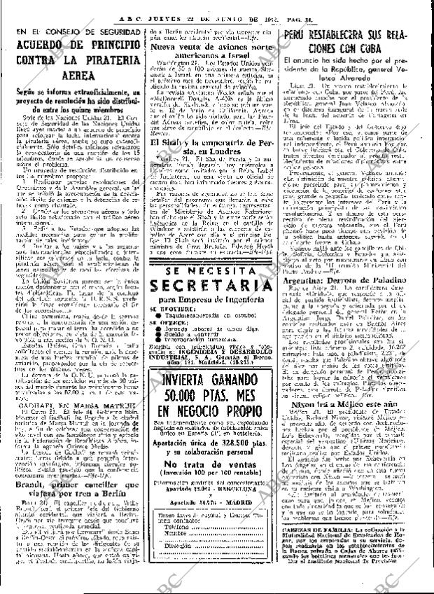 ABC MADRID 22-06-1972 página 34