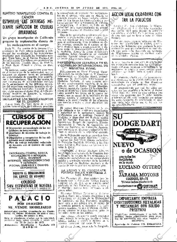 ABC MADRID 22-06-1972 página 60