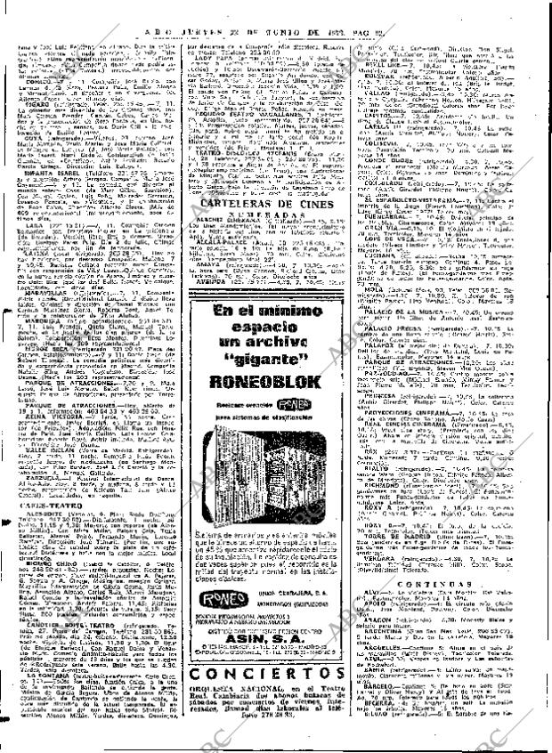 ABC MADRID 22-06-1972 página 92