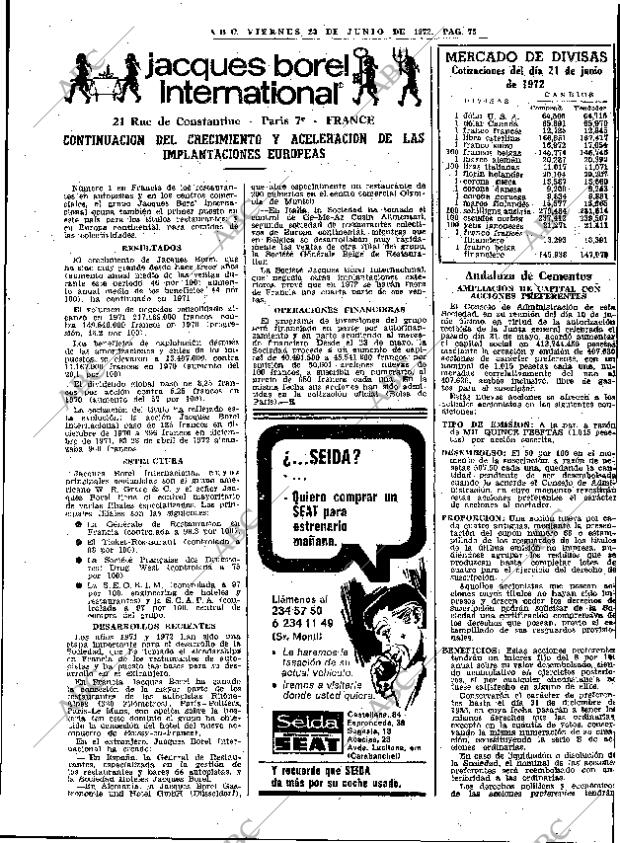 ABC MADRID 23-06-1972 página 75