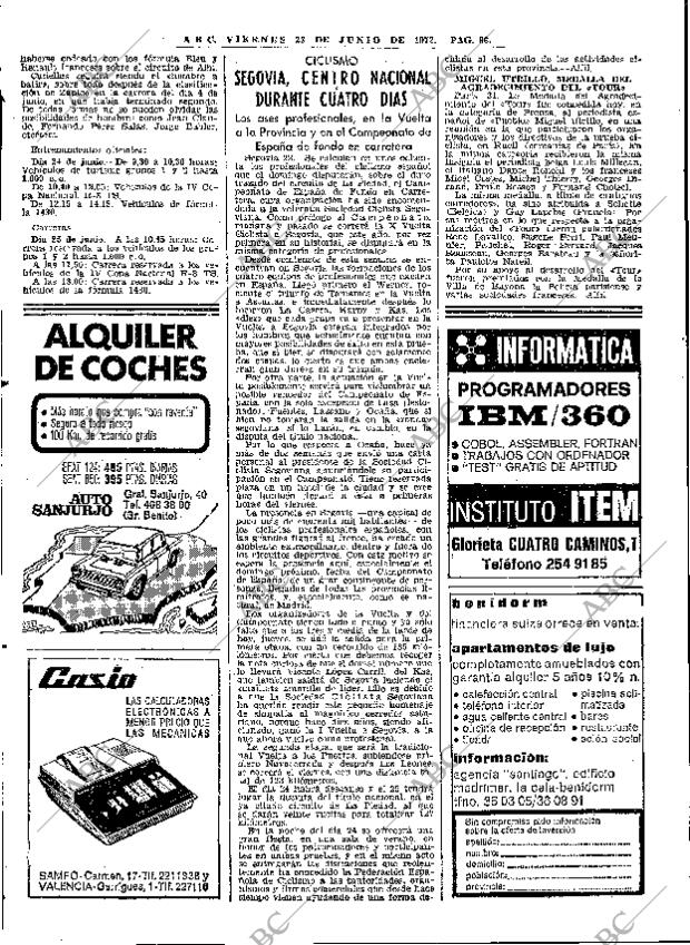 ABC MADRID 23-06-1972 página 86