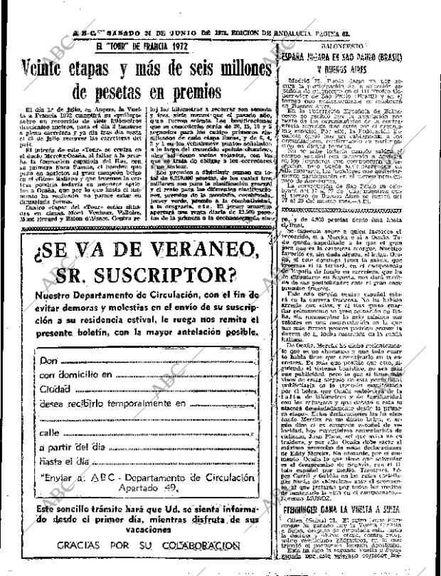 ABC SEVILLA 24-06-1972 página 63