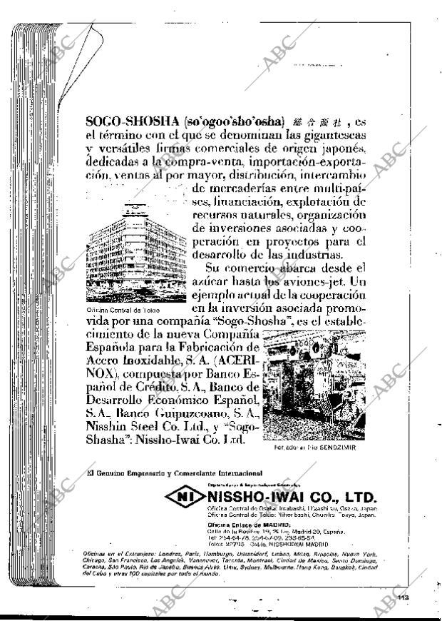 BLANCO Y NEGRO MADRID 24-06-1972 página 113