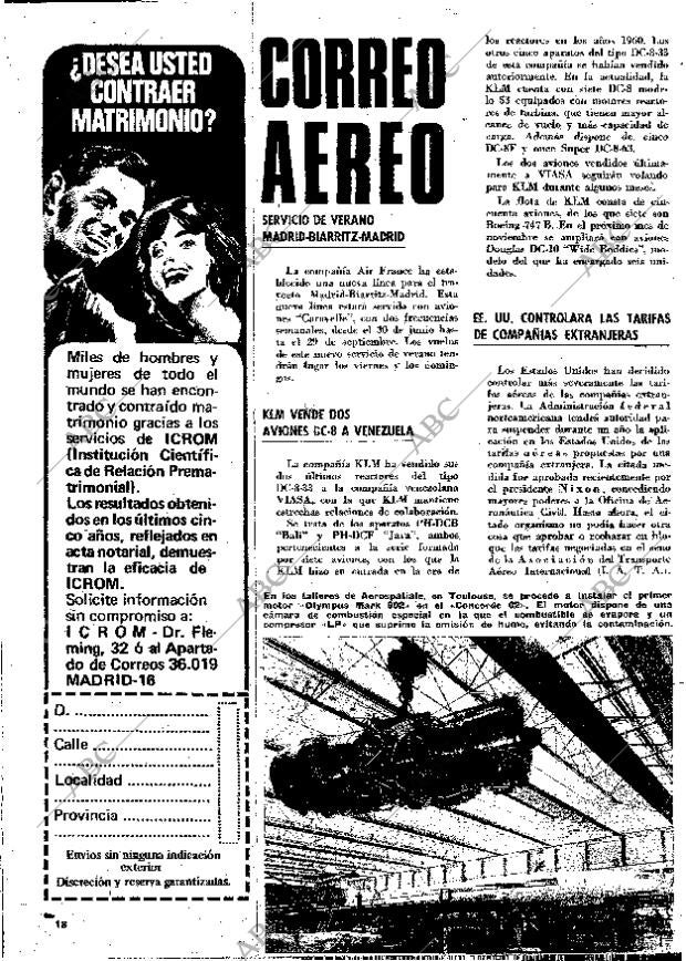 BLANCO Y NEGRO MADRID 24-06-1972 página 18