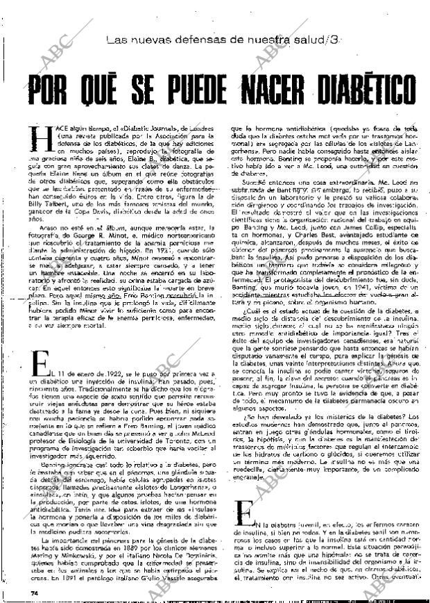 BLANCO Y NEGRO MADRID 24-06-1972 página 74