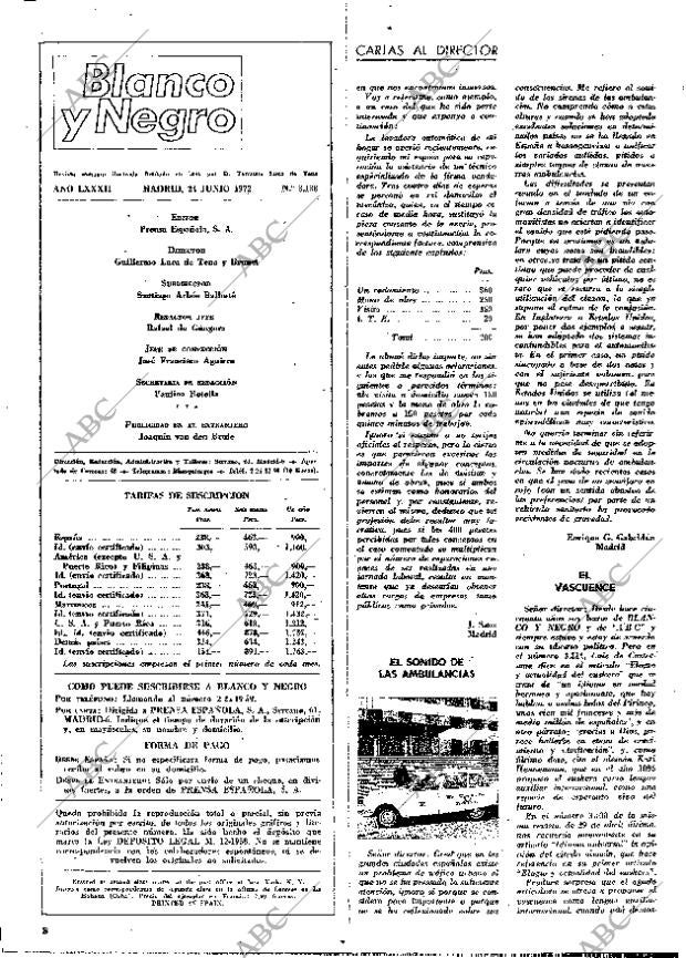 BLANCO Y NEGRO MADRID 24-06-1972 página 8