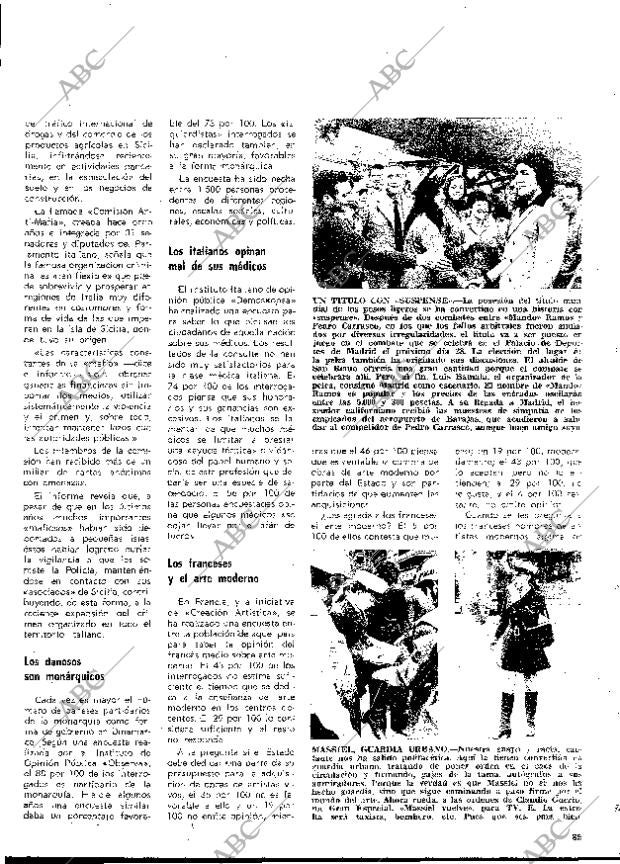 BLANCO Y NEGRO MADRID 24-06-1972 página 85