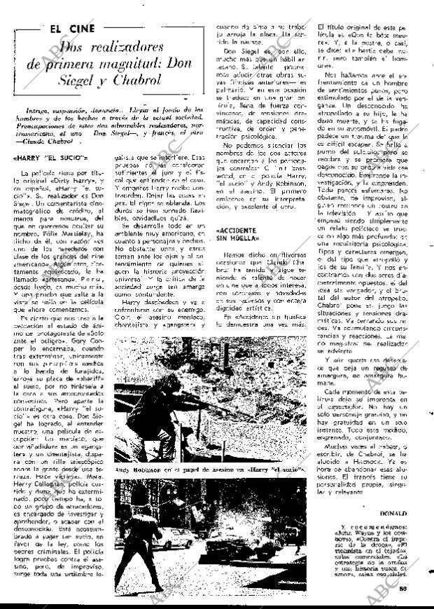 BLANCO Y NEGRO MADRID 24-06-1972 página 89