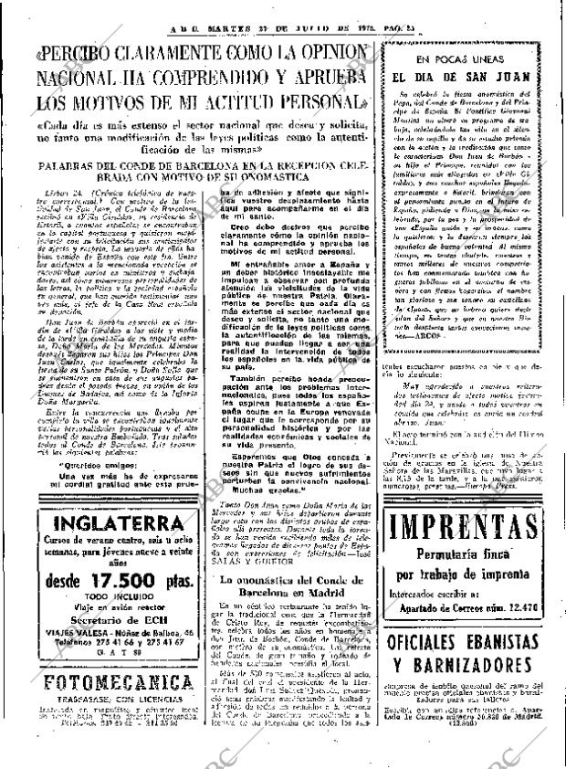 ABC MADRID 27-06-1972 página 25