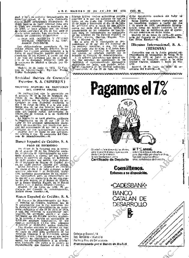 ABC MADRID 27-06-1972 página 59