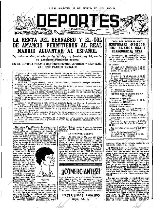 ABC MADRID 27-06-1972 página 63