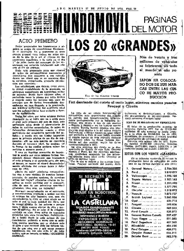 ABC MADRID 27-06-1972 página 75