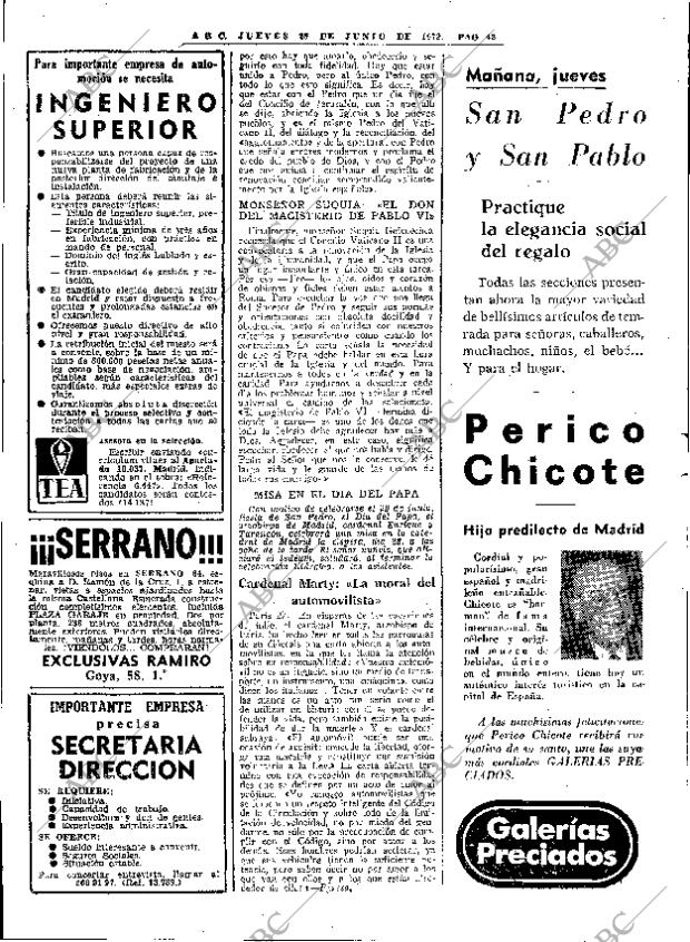 ABC MADRID 29-06-1972 página 42