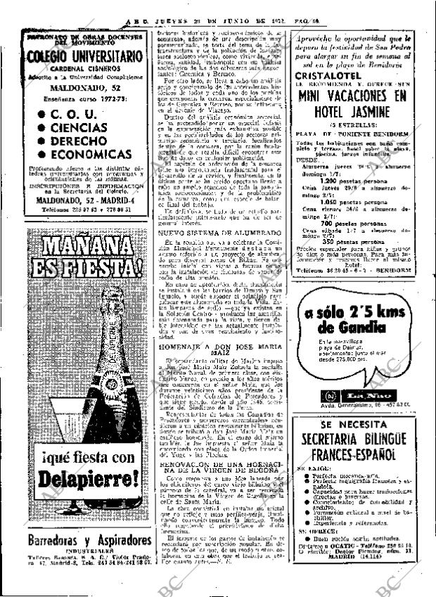 ABC MADRID 29-06-1972 página 50