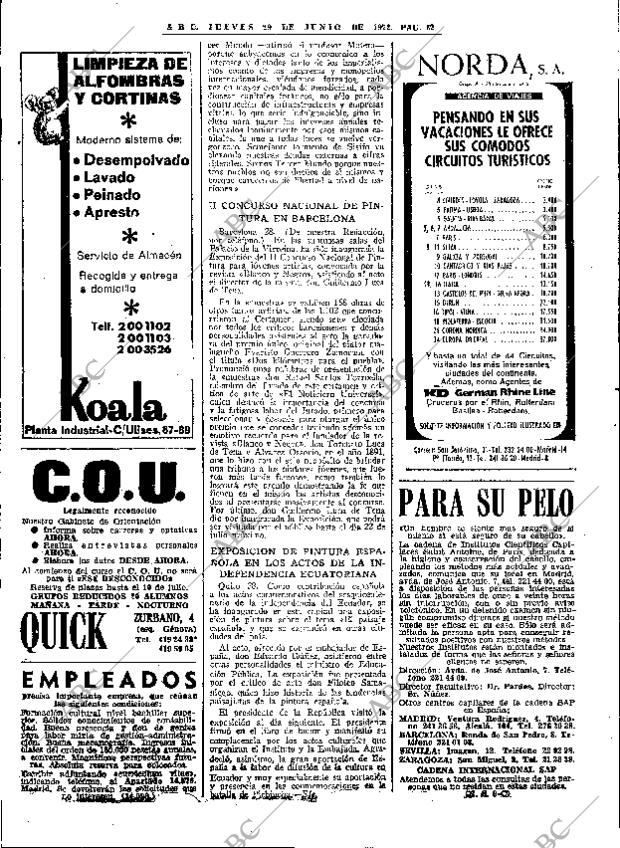 ABC MADRID 29-06-1972 página 62