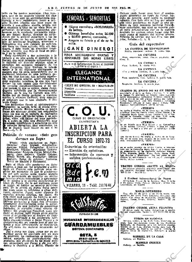 ABC MADRID 29-06-1972 página 90