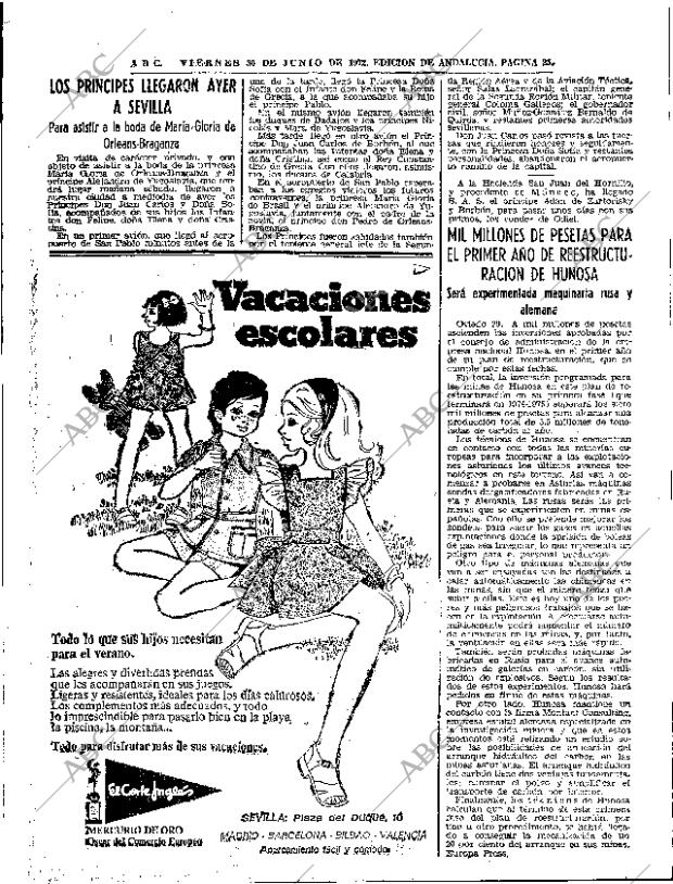 ABC SEVILLA 30-06-1972 página 25