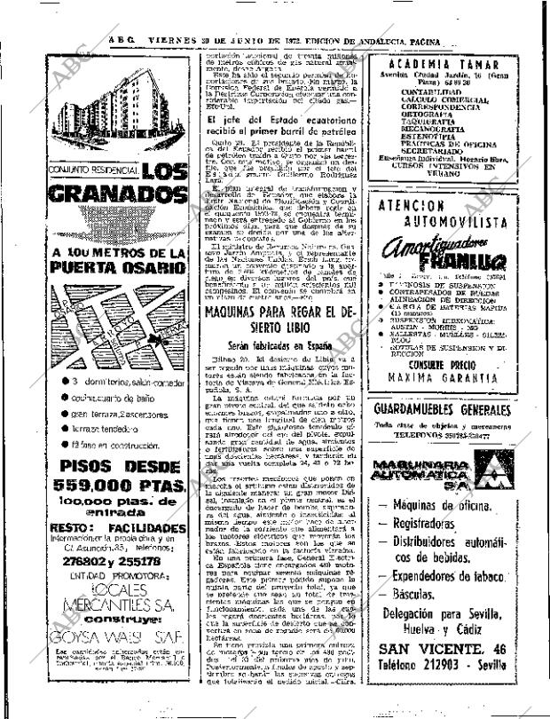 ABC SEVILLA 30-06-1972 página 70