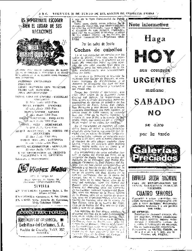 ABC SEVILLA 30-06-1972 página 74