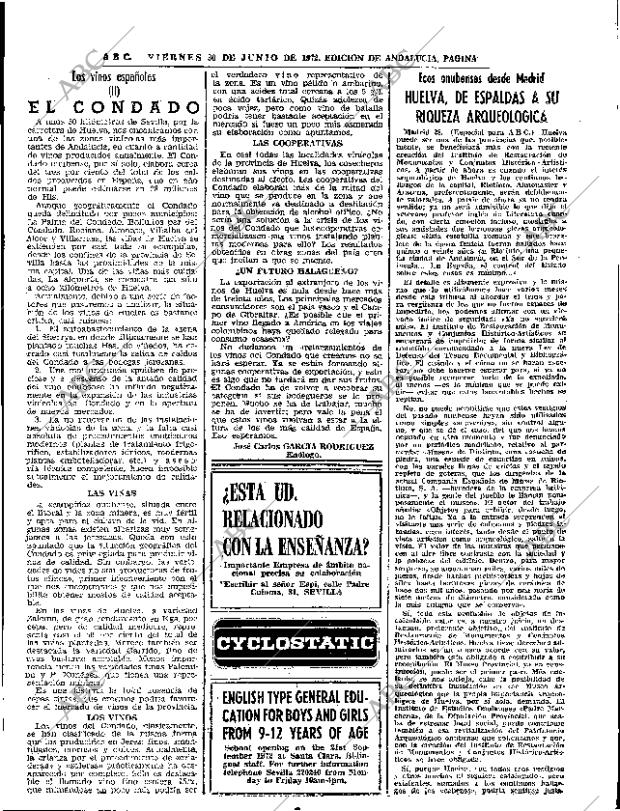 ABC SEVILLA 30-06-1972 página 77
