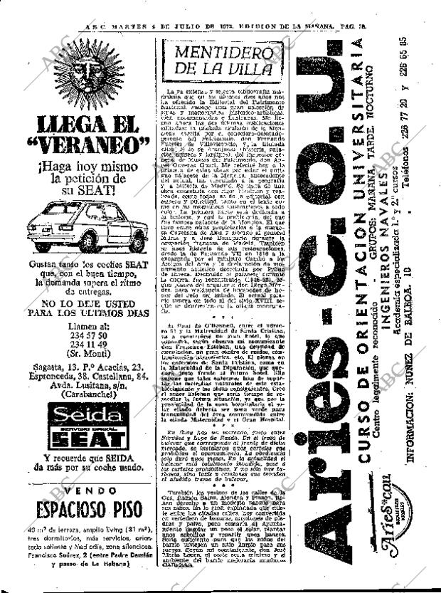 ABC MADRID 04-07-1972 página 38