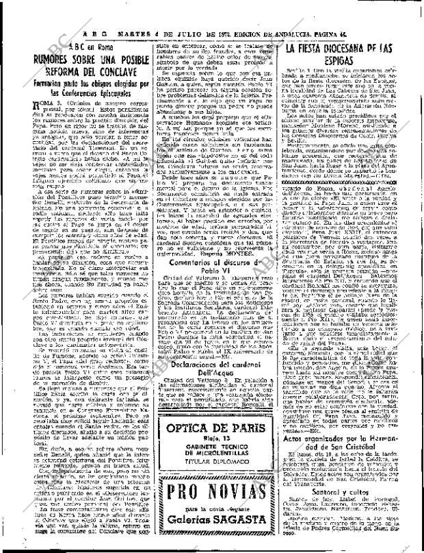 ABC SEVILLA 04-07-1972 página 44