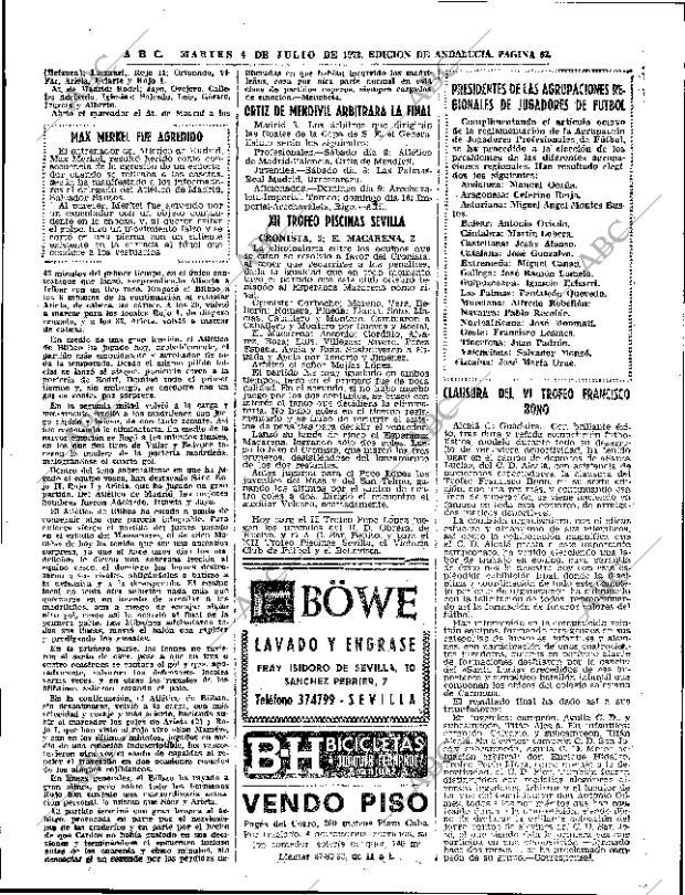 ABC SEVILLA 04-07-1972 página 62