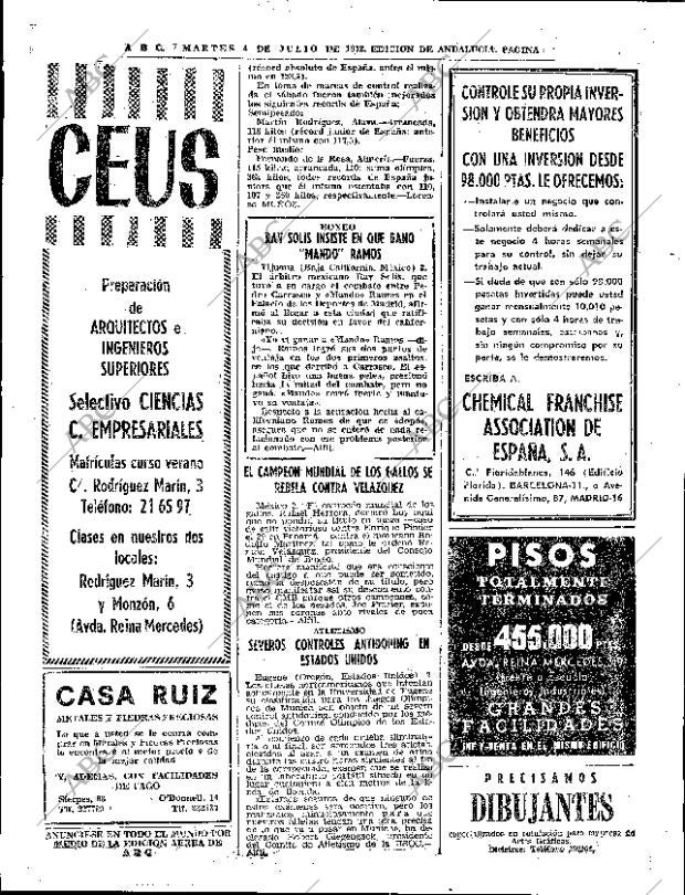 ABC SEVILLA 04-07-1972 página 72