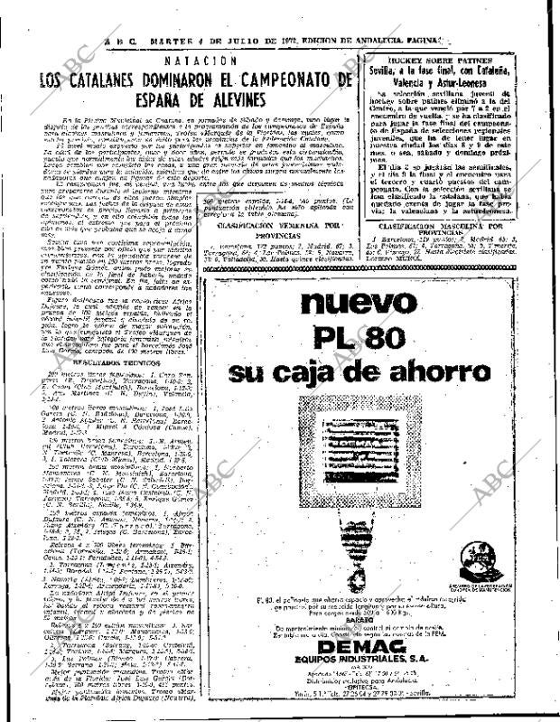 ABC SEVILLA 04-07-1972 página 73