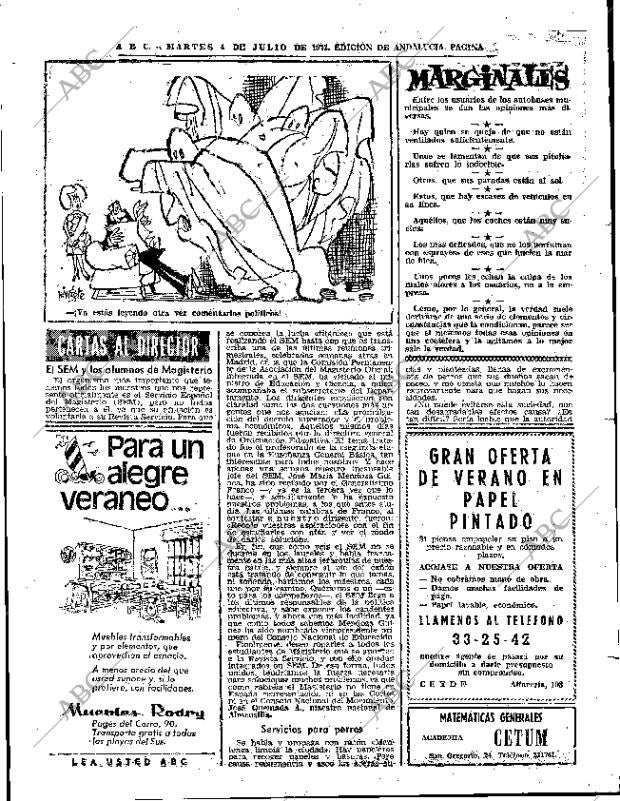 ABC SEVILLA 04-07-1972 página 75