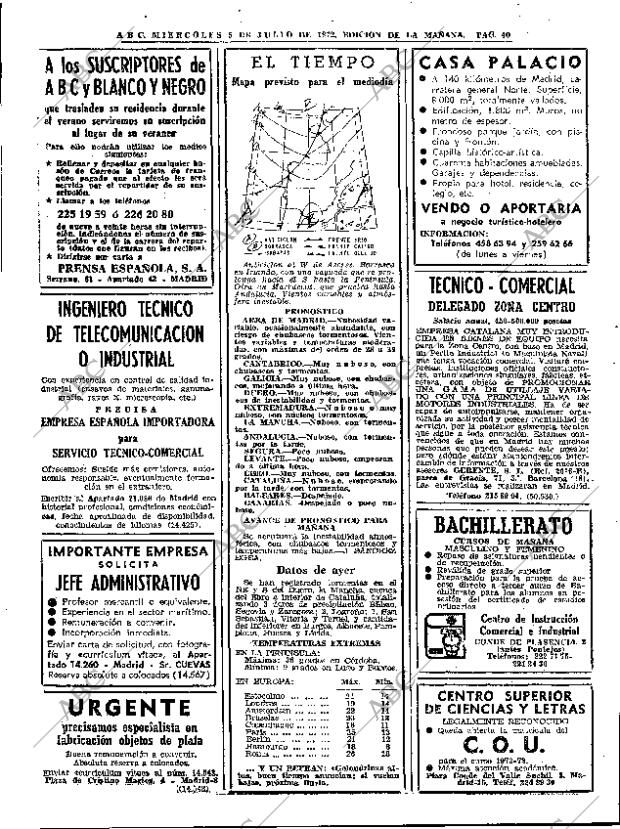 ABC MADRID 05-07-1972 página 22