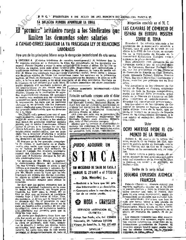 ABC SEVILLA 05-07-1972 página 11