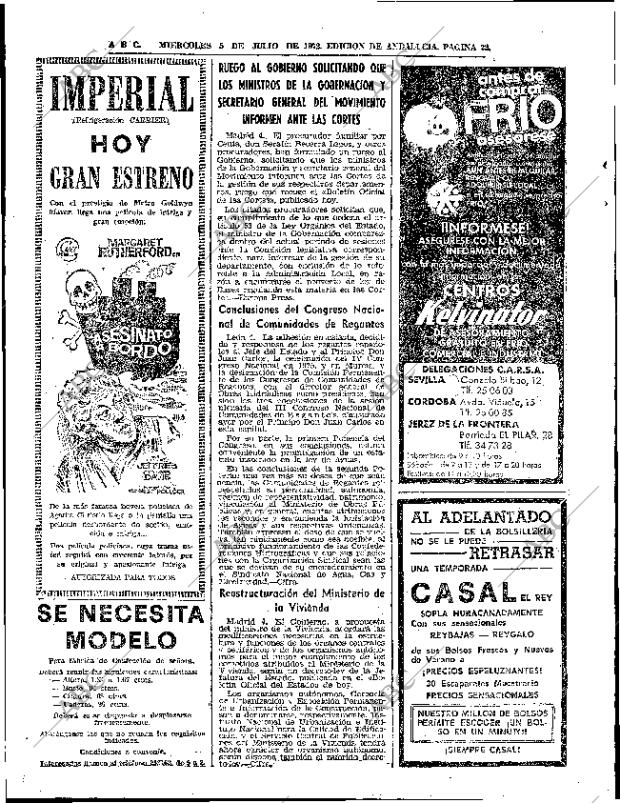 ABC SEVILLA 05-07-1972 página 16