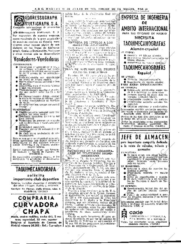ABC MADRID 11-07-1972 página 36