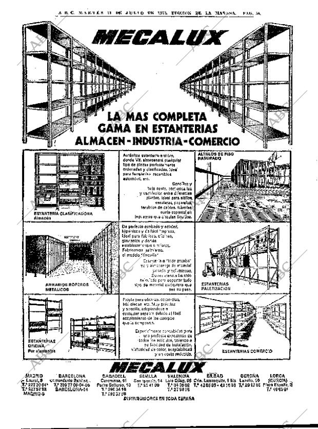 ABC MADRID 11-07-1972 página 54