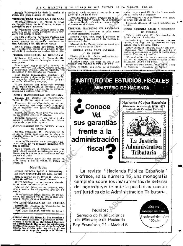 ABC MADRID 11-07-1972 página 63