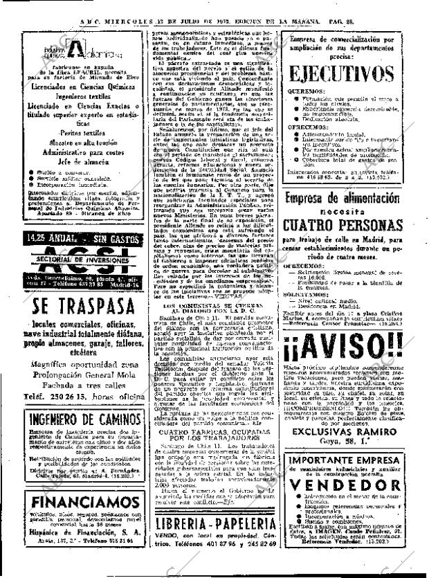 ABC MADRID 12-07-1972 página 28