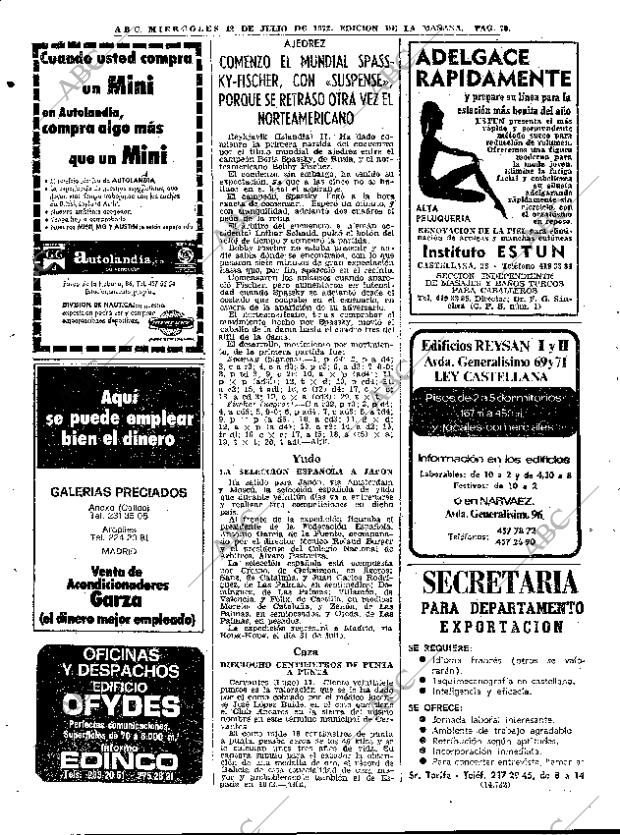 ABC MADRID 12-07-1972 página 70
