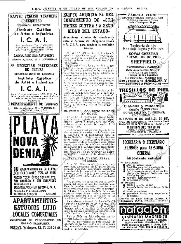 ABC MADRID 13-07-1972 página 22