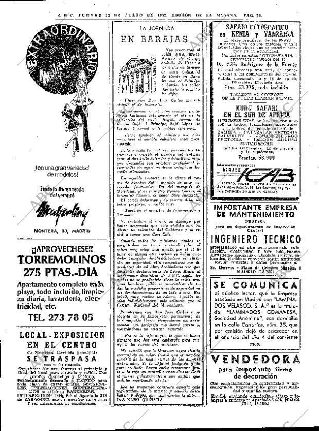 ABC MADRID 13-07-1972 página 28