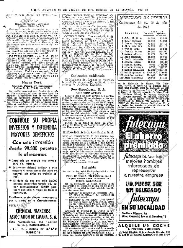 ABC MADRID 13-07-1972 página 62