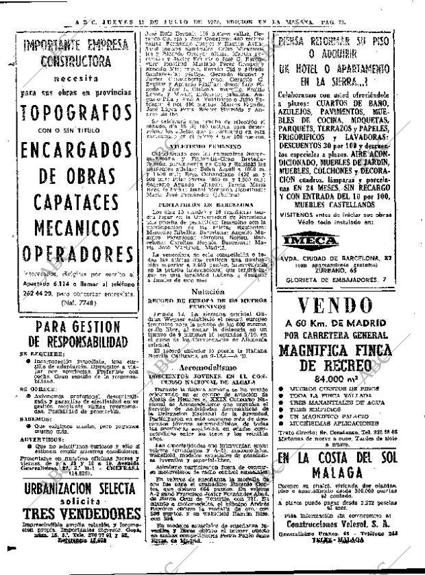 ABC MADRID 13-07-1972 página 72