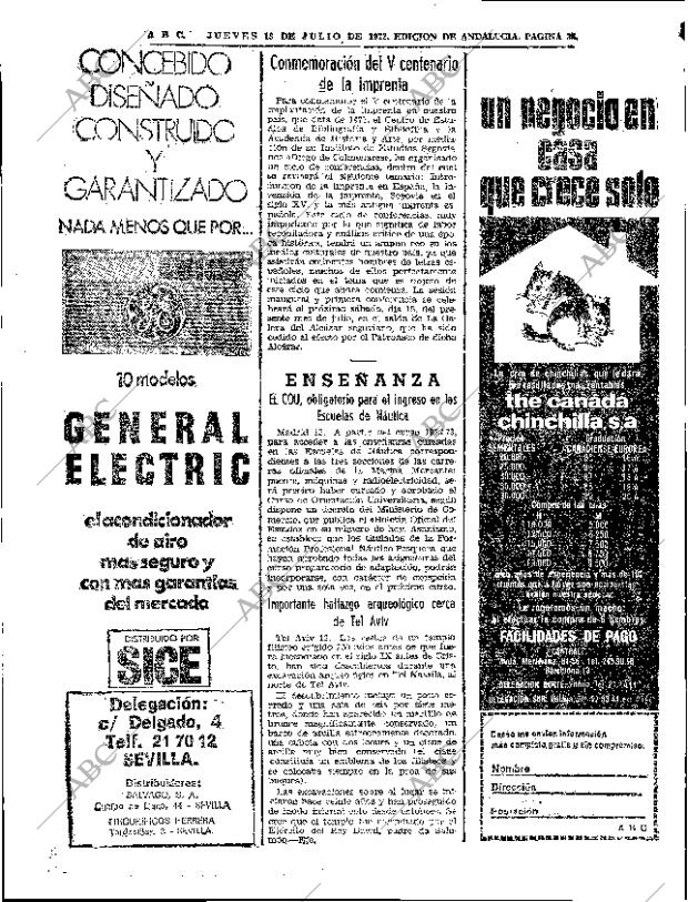 ABC SEVILLA 13-07-1972 página 36