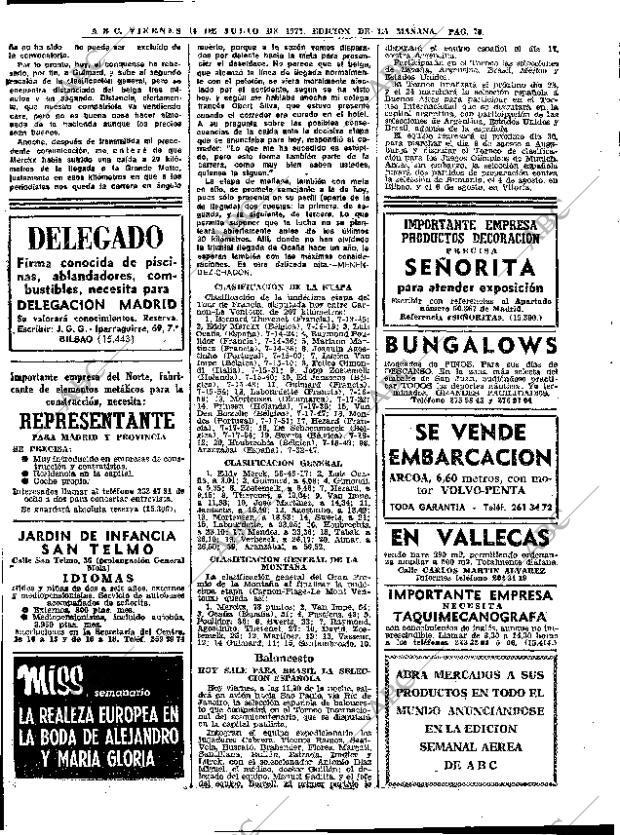 ABC MADRID 14-07-1972 página 70