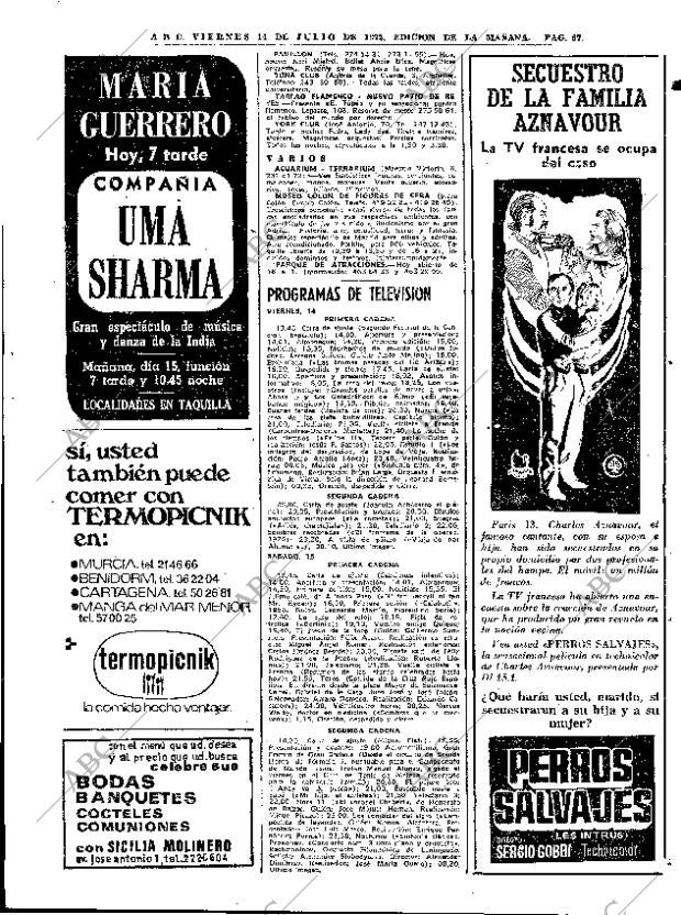 ABC MADRID 14-07-1972 página 87