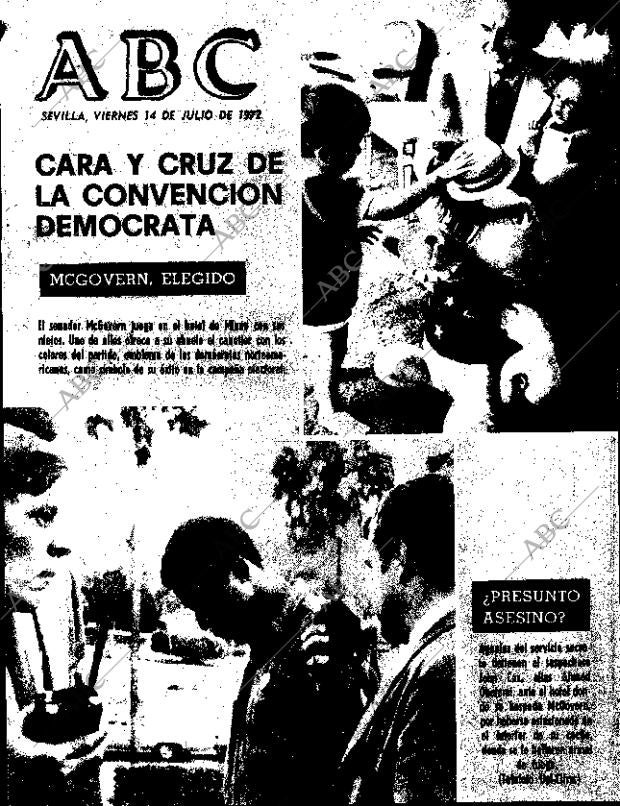 ABC SEVILLA 14-07-1972 página 1