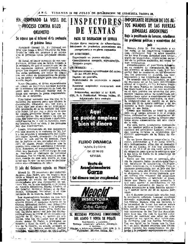 ABC SEVILLA 14-07-1972 página 19