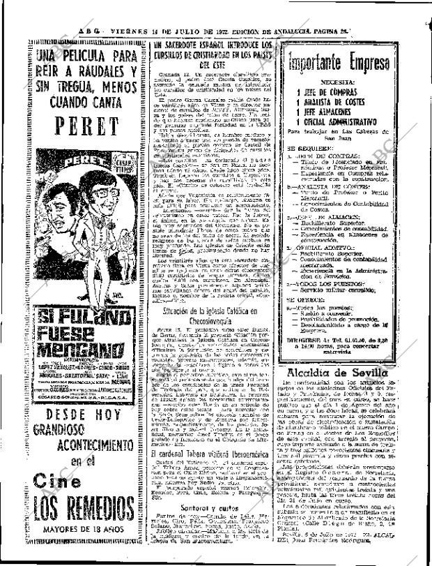 ABC SEVILLA 14-07-1972 página 26