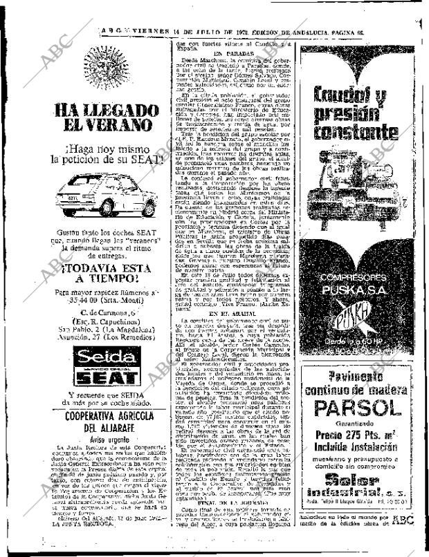 ABC SEVILLA 14-07-1972 página 36