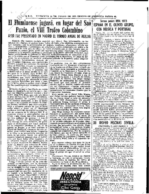 ABC SEVILLA 14-07-1972 página 42